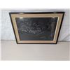 Image 1 : VINTAGE Chalk drawing "The Village"  1963