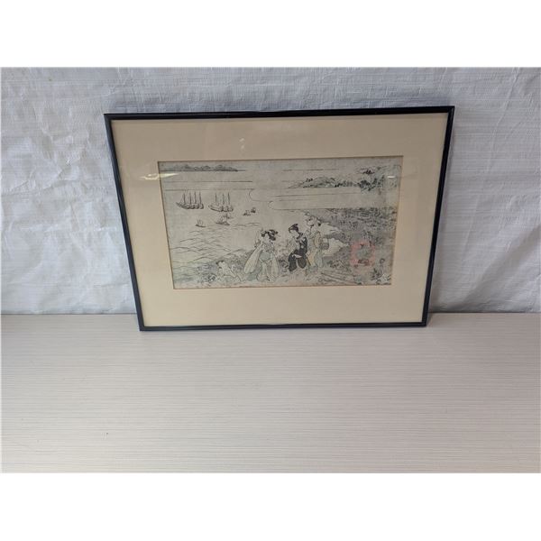 ANTIQUE  Japanese woodblock print
