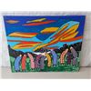 Image 1 : FOLK ART by Ron Smallwood titled "Lean On Me""