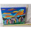 Image 4 : FOLK ART by Ron Smallwood titled "Lean On Me""