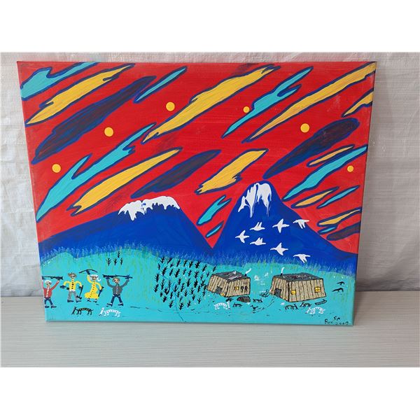 FOLK ART by Ron Smallwood titled "Hunting Party