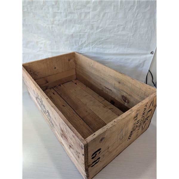 VINTAGE Wooden Shipping crate