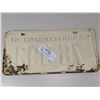 Image 2 : 1961 SASKATCHEWAN LICENSE PLATE