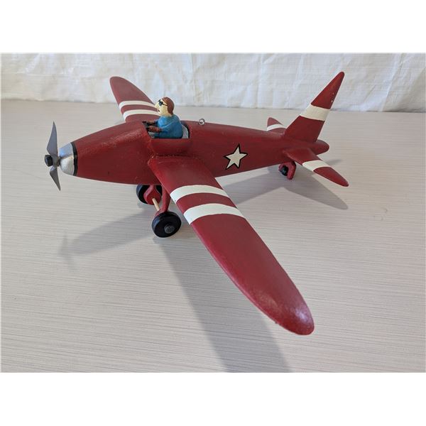 FOLK ART Model Airplane by