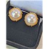 Image 1 : VINTAGE CULTURED PEARL EARRINGS