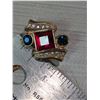 Image 3 : VINTAGE MULTICOLOUR SWAROVSKI CRYSTAL Clip-on Earrings