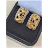 Image 1 : VINTAGE JAGUAR STYLE Clip-on Earrings