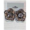 Image 1 : VINTAGE HOBE 1965 PIERCED EARRINGS