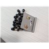 Image 3 : VINTAGE 1950'S BLACK BEADED CLIP-ON EARRINGS