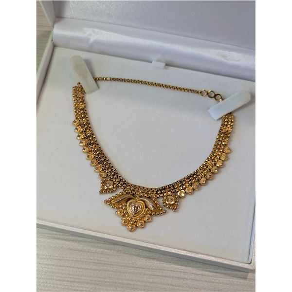 ANTIQUE TEMPLE Gold Plated Simple necklace