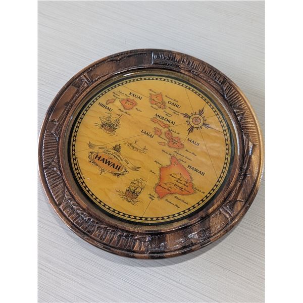 HAWAII ( THE ISLANDS) 10" WOOD PLATE