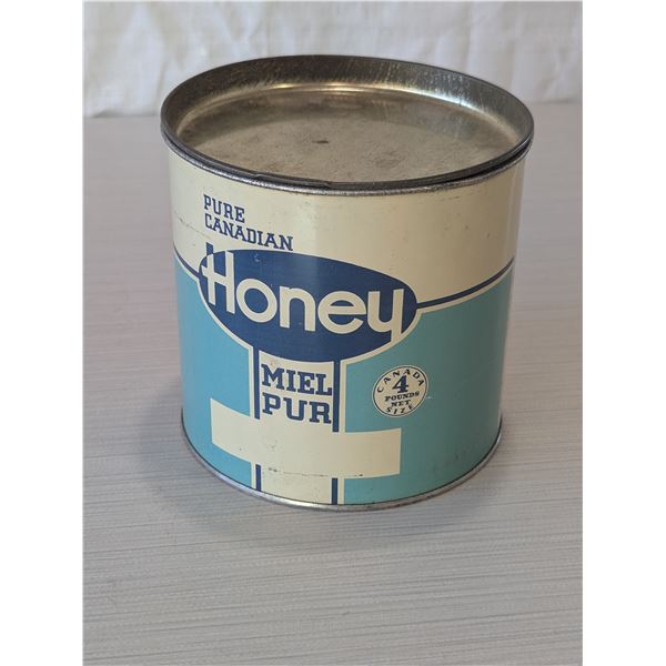 VINTAGE PURE CANADIAN HONEY CAN