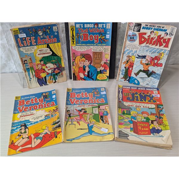 VINTAGE ARCHIE SERIES COMICS 1967, 1971, 72 & 74