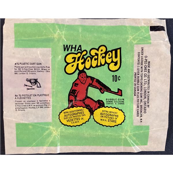 1974-75 O-PEE-CHEE WHA HOCKEY WRAPPER