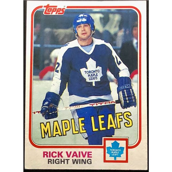 1981-82 TOPPS RICK VAIVE