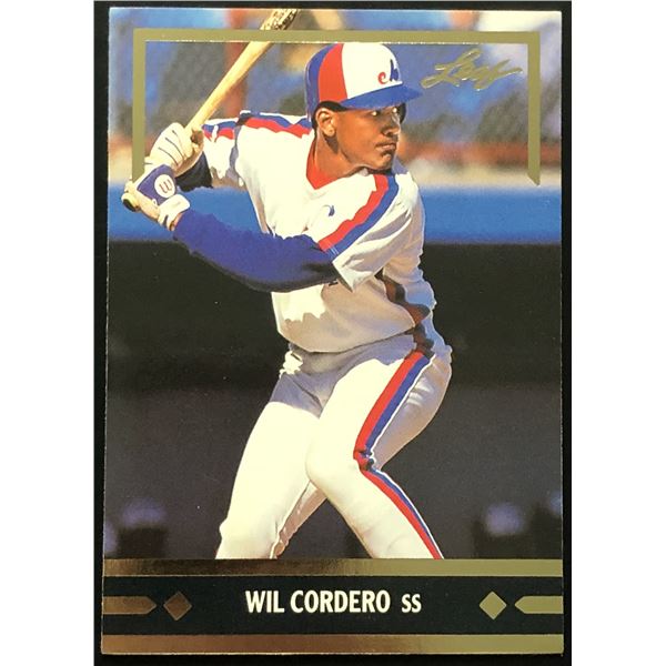 1991 LEAF WIL CORDERO ROOKIE CARD