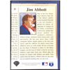 Image 2 : 1993 UPPER DECK JIM ABBOTT