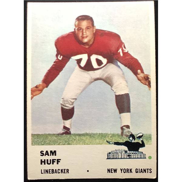1961 FLEER SAM HUFF (HOF)