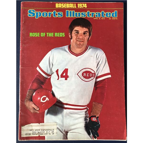 SPORTS ILLUSTRATED APRIL 8, 1974 - PETE ROSE COVER