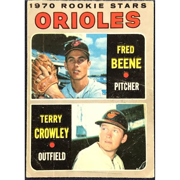 1970 O-PEE-CHEE TERRY CROWLEY ROOKIE CARD