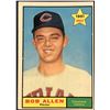 Image 1 : 1961 TOPPS BOB ALLEN ROOKIE CARD