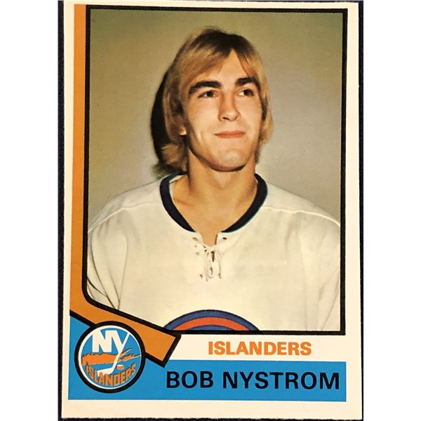 1974-75 O-PEE-CHEE BOB NYSTROM ROOKIE CARD