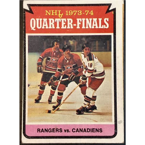 1974-75 NHL TOPPS QUARTER FINALS