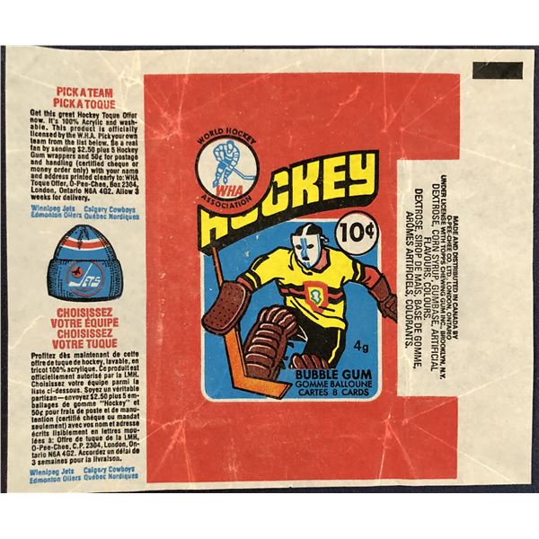 1976-77 O-PEE-CHEE WHA HOCKEY WRAPPER
