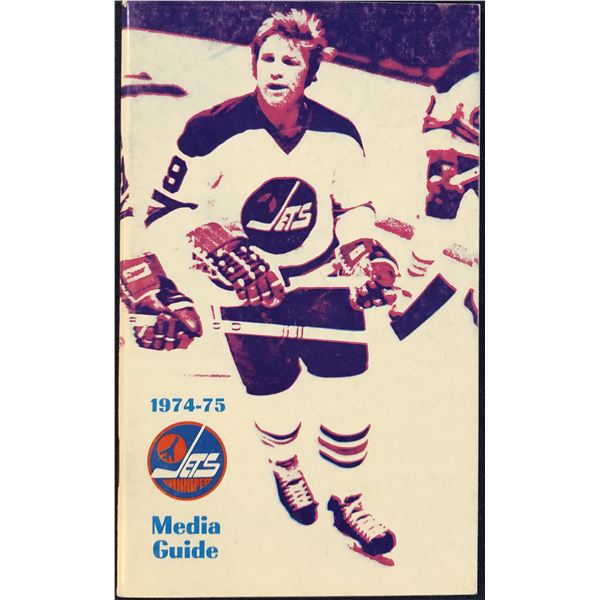 1974-75 WHA WINNIPEG JETS MEDIA GUIDE