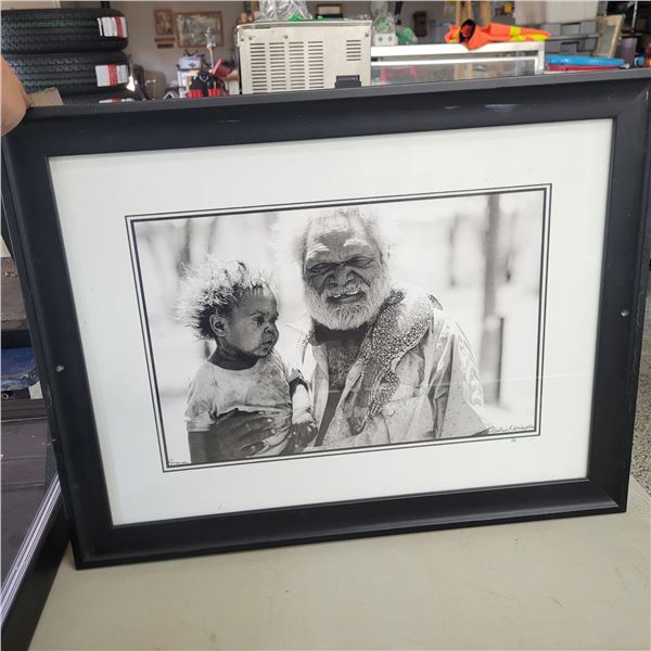 Framed Impressionable Art Print  - Aborginal Tribal Print by Alastair McNaughton