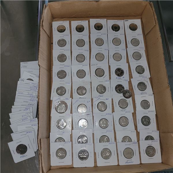 Large Lot of 79 Design Collectible Canada Quarters
