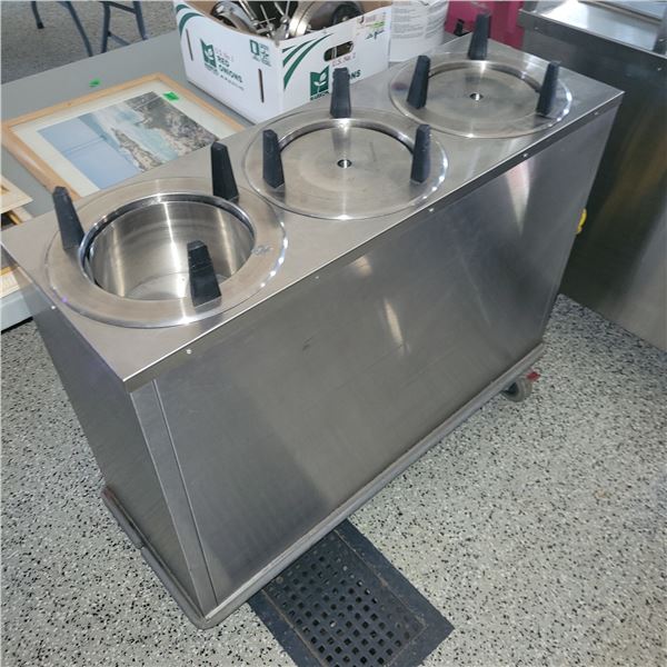 Diamond Commerical 3 Stack Heated Plate Warmer Dispenser
