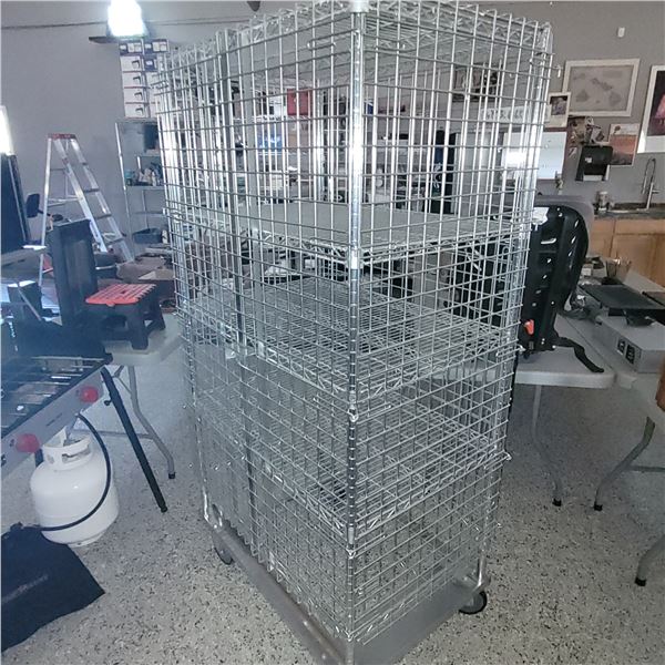 Tarrison 4 Shelf Lock Up Security Cage (on wheels)