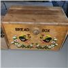Image 2 : Wooden Bread Box with Flat of Hinges And Latches