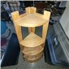 Image 2 : 5 Shelf Wooden Corner Stand