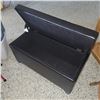 Image 1 : Black Modern Blanket Storage Chest