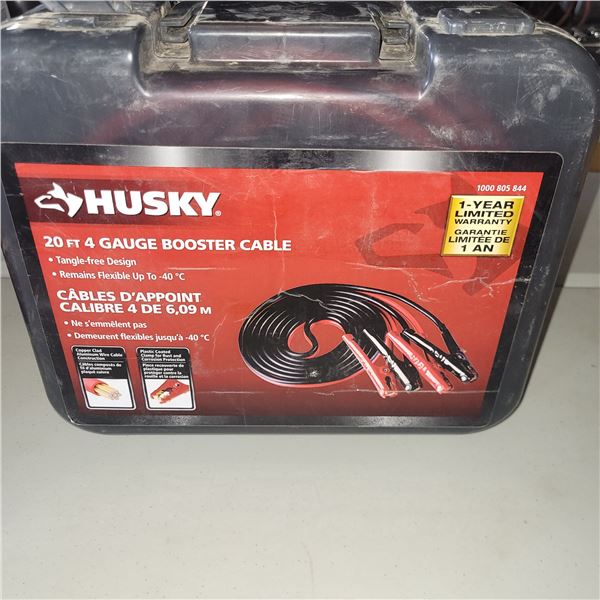 Husky 20 Foot 4 Gauge Booster Cables