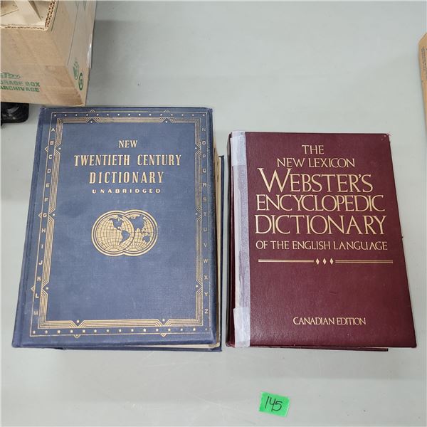 1943 Websters Dictionary & 1998 New Lexicon Websters Encyclopdic Disctionary