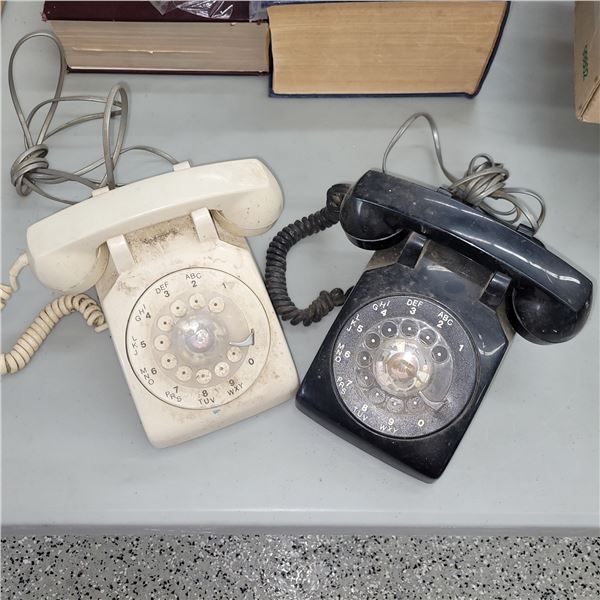 Lot of 2 Working Vintage Rotary Phones