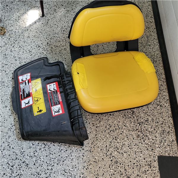 John Deere Riding Lawn Mower Seat with Side Discharge Chute