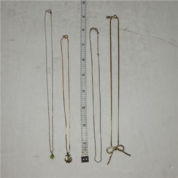 Lot of 4 Necklaces, Avon & 3 Unmarked