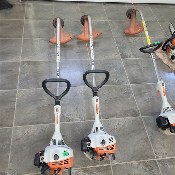 Gas Stihl FS38 Grass Trimmer - Working