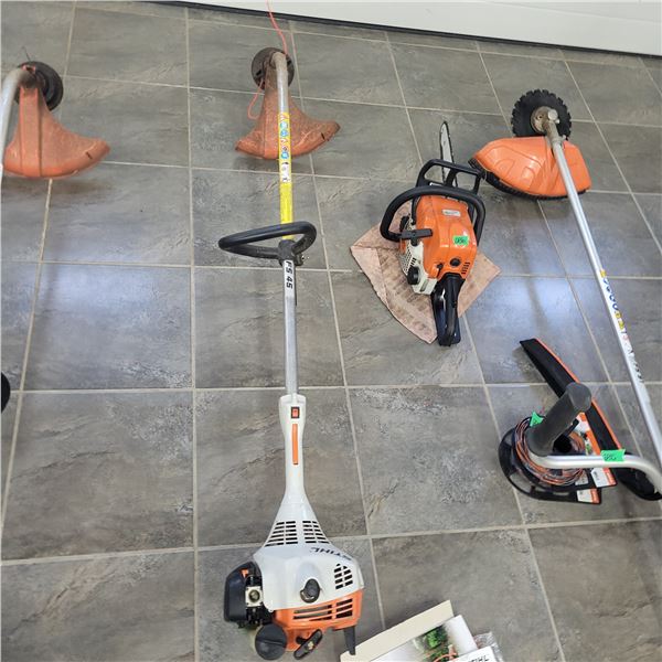 Gas Stihl FS45 Brush Cutter Timmer - Working