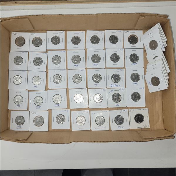 Lot of 48 Collecitble & Design Variety Canada Quarters - Various Dates