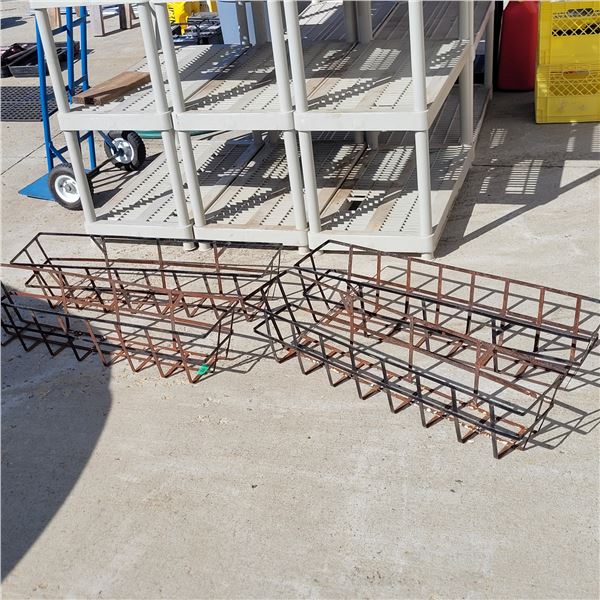 Lot of 4 36 Inch Metal Planters