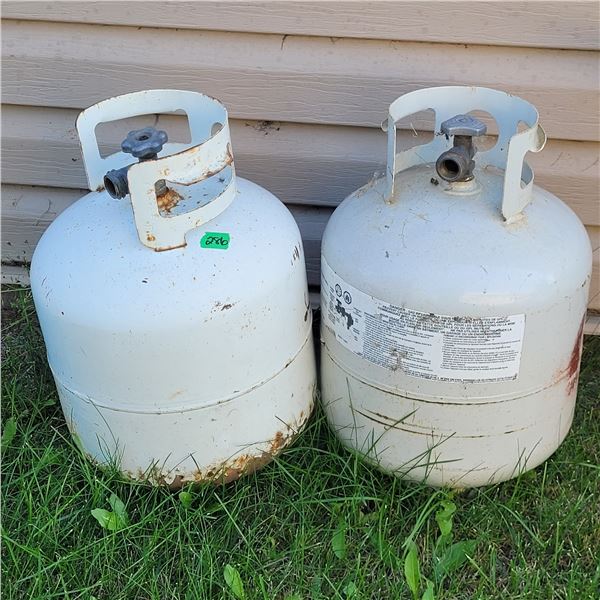 Lot of 2 Propane Tanks