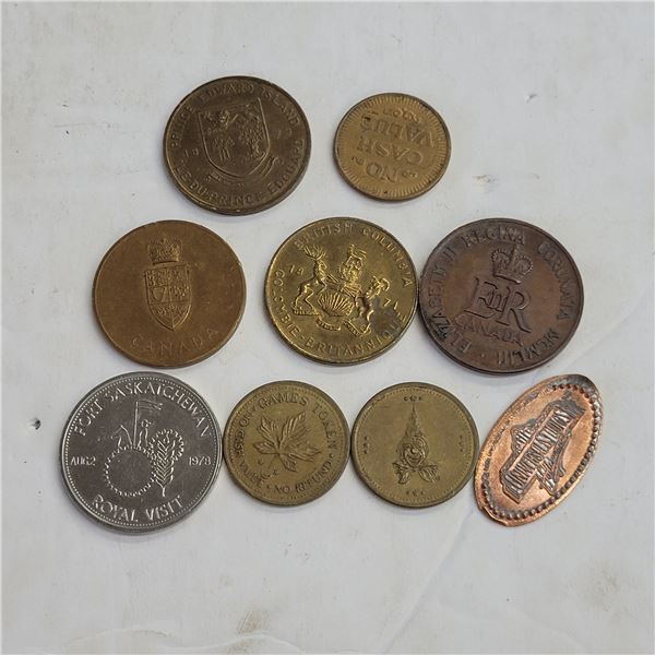 Lot of Collectible Tokens, Trade Dollars Etc