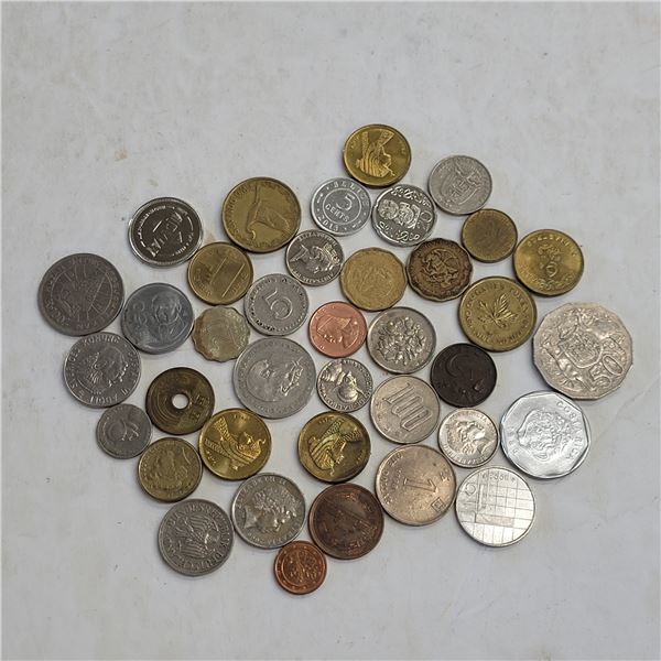 Lot of Various Older Foreign Coins