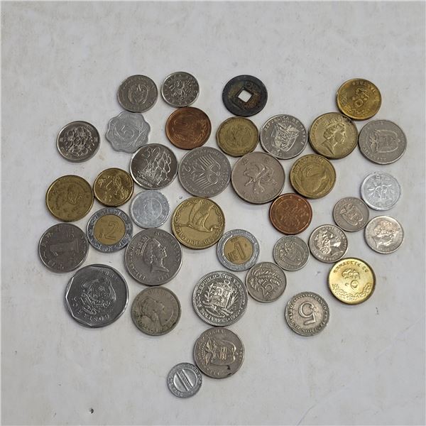Lot of Various Older Foreign Coins