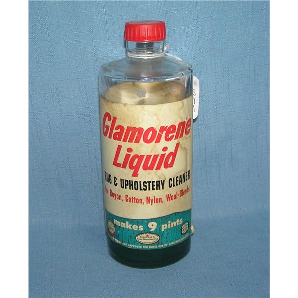 Glamorene liquid rug and uphostery cleaner, c. 1950's